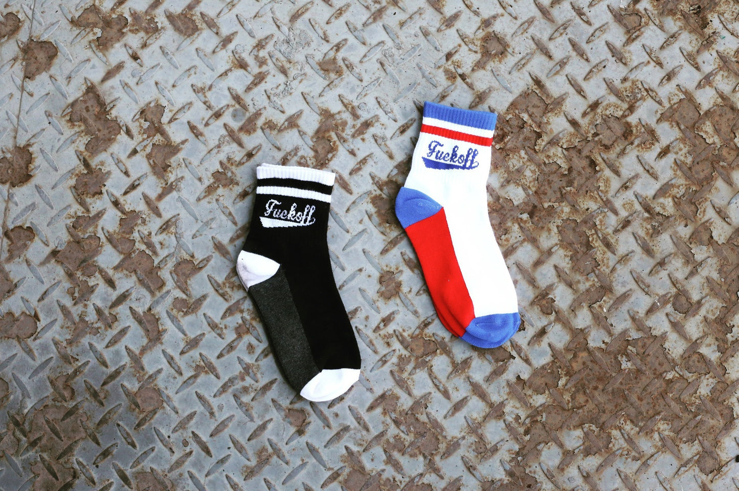 Letter Striped Skateboard Cotton Mid-calf Length Socks