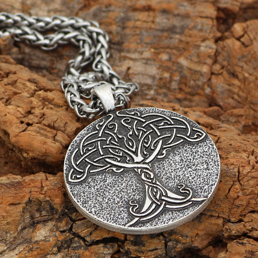 Tree Of Life Viking Totem Long Necklace