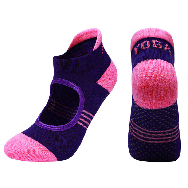 Towel Bottom Combed Cotton Yoga Sports Fitness Pilates Terry Socks