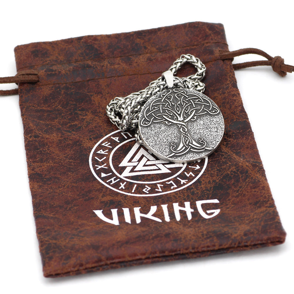 Tree Of Life Viking Totem Long Necklace