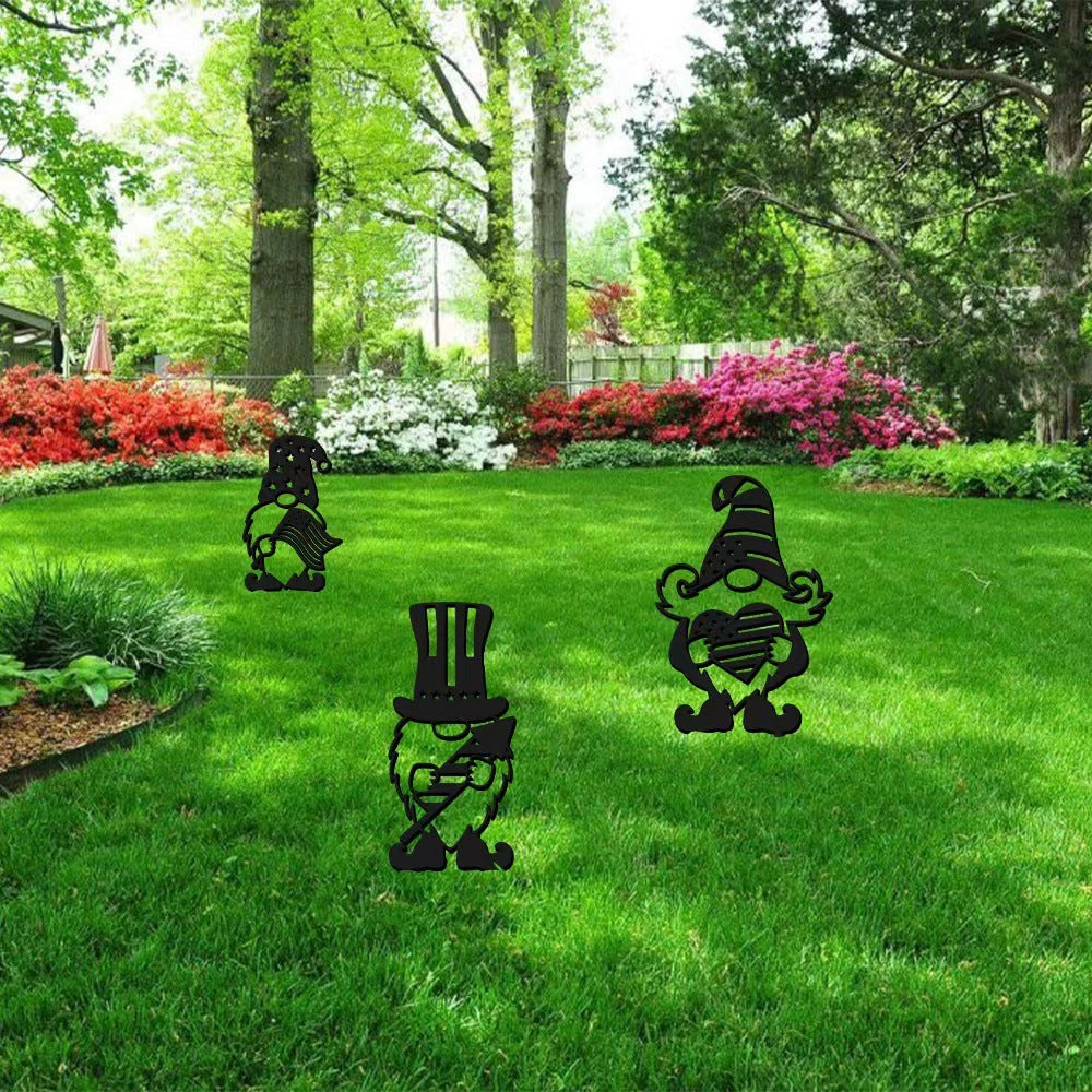 Iron Silhouette Garden Decoration Garden Metal Ornaments