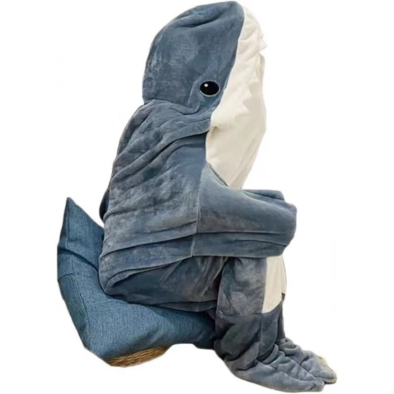 Shark Blanket Super Soft Hooded Sleeping Bag