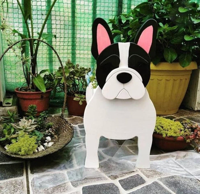 Flower Pot Pet Dog Potted Garden Decoration