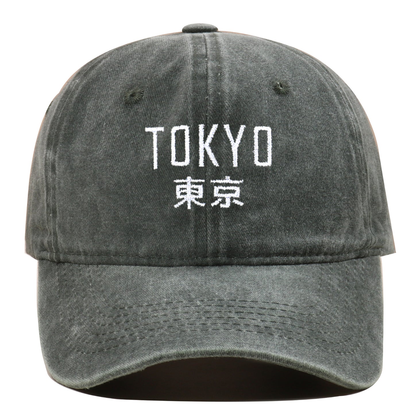 New Retro Washed Simple Tokyo Letters Hat