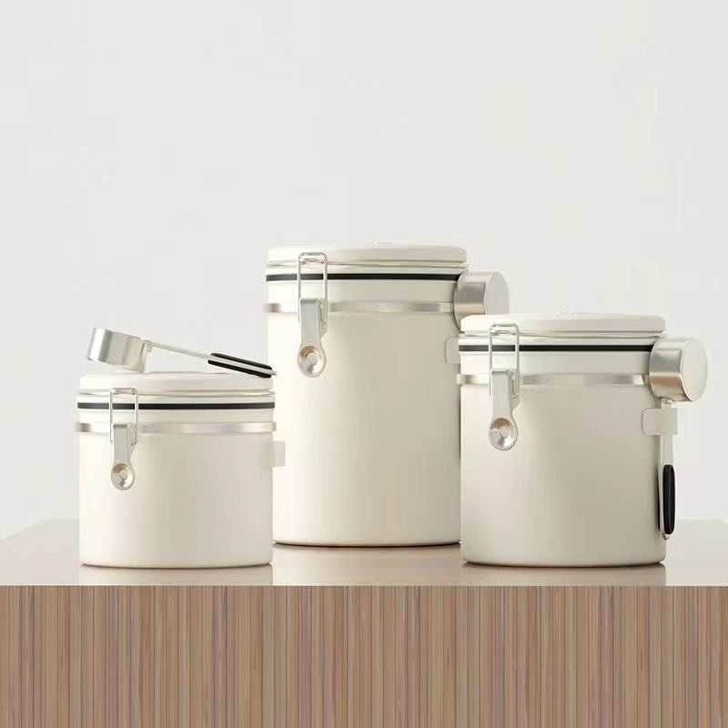 With Spoon Exhaustable Coffee Bean Storage Cans Fresh Tea Milk Powder Cans