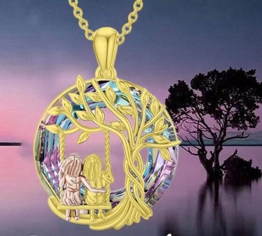 Fashion Little Girl Tree Of Life Pendant Personality