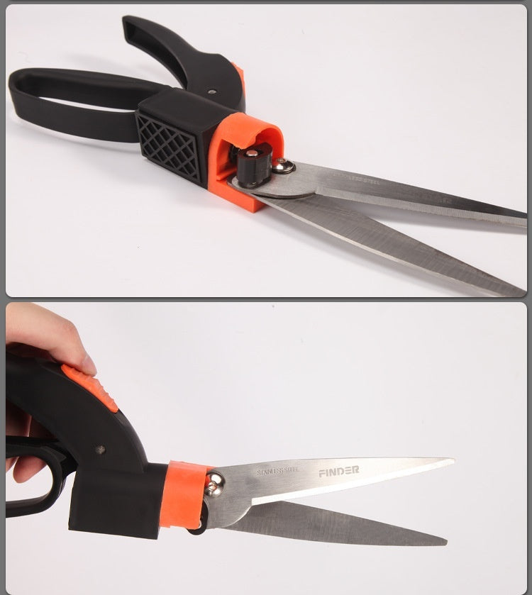 Multifunctional Rotatable Green Grass Shears Gardening Big Scissors