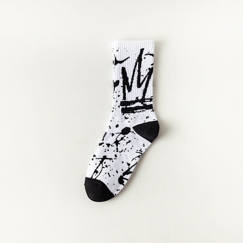 Couple Sports Mid Tube Cotton Socks