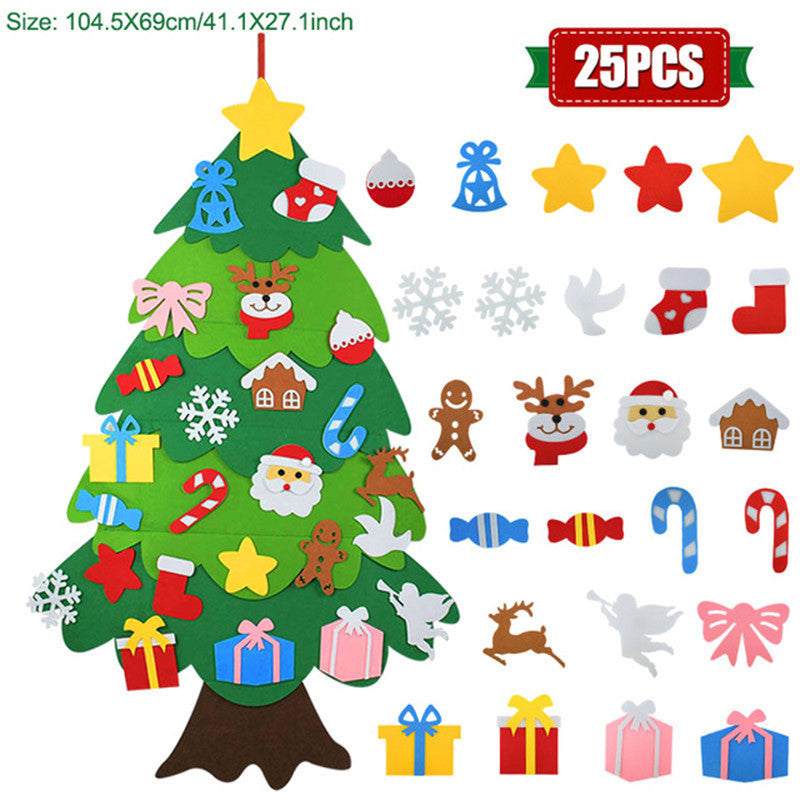 Children's Handmade Puzzle Pendant Christmas Tree