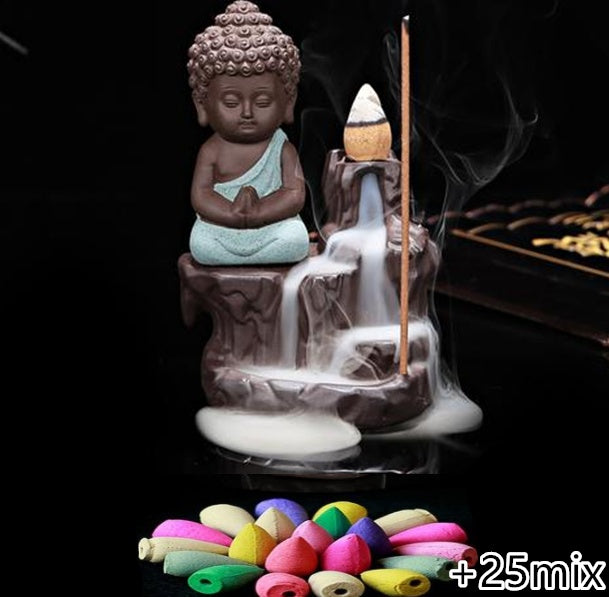 Ceramic Buddha Inverted Incense Burner Ornaments