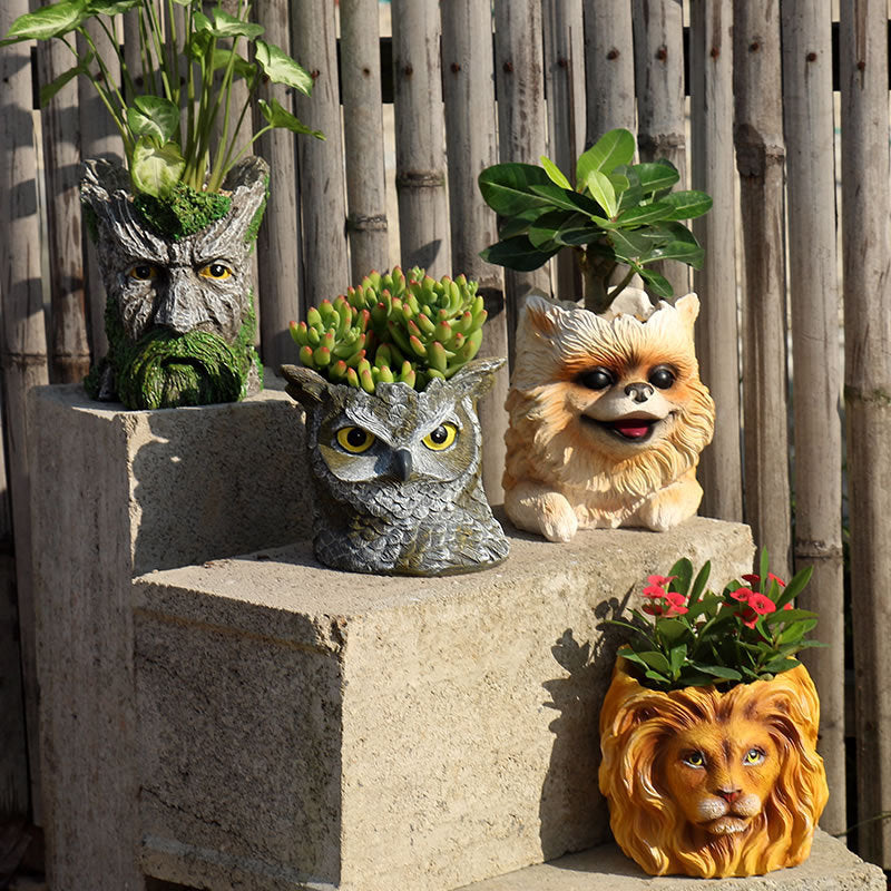 Cute Animal Flowerpot Decoration Home Gardening Green Plant Succulent Flowerpot