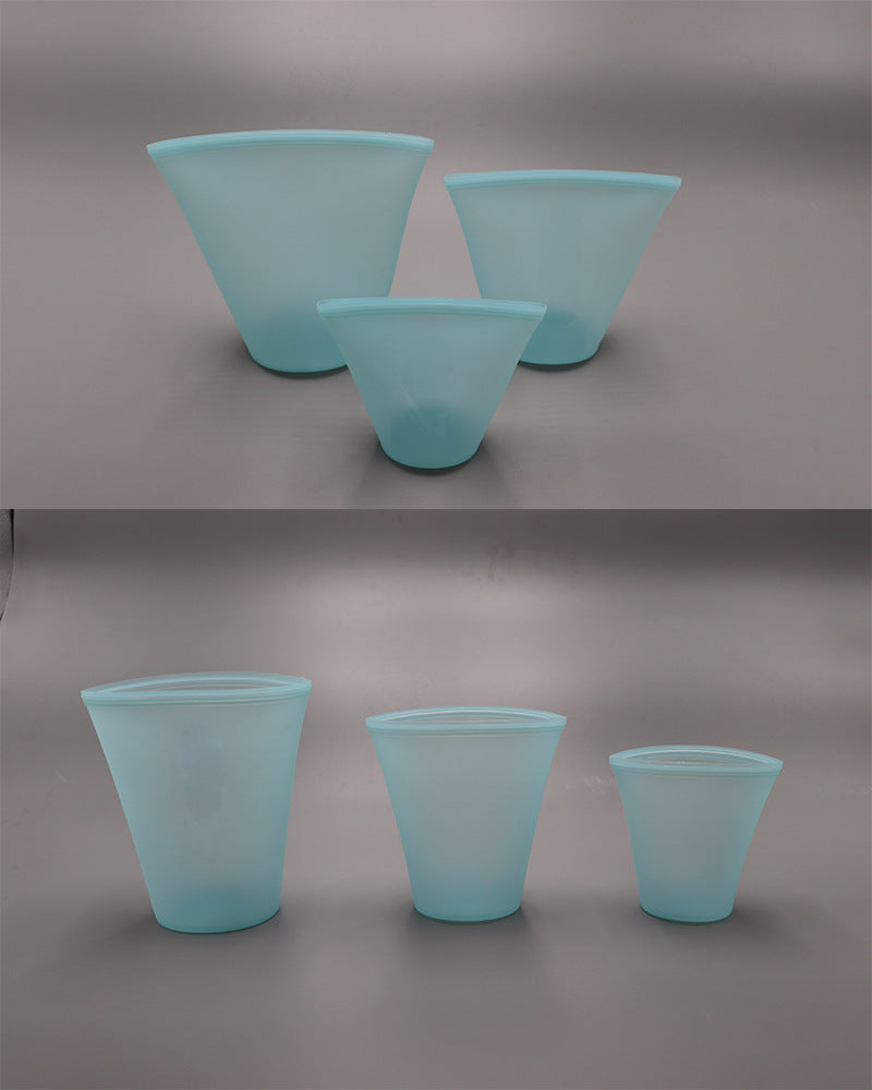 Silicone Plastic Bag For Storing Self-sealing Silicon