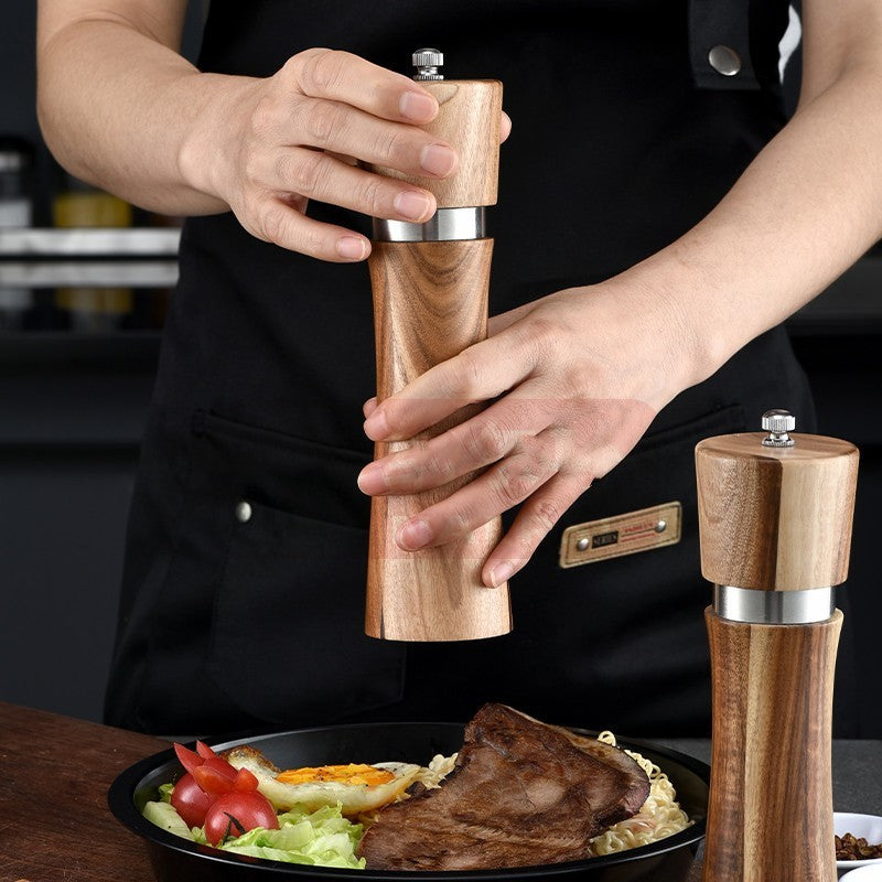 Acacia Wood Ceramic Core Manual Pepper Grinder