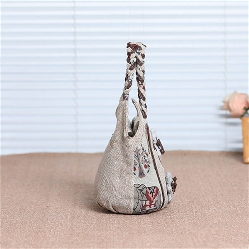 Ethnic Style Hand-woven Handbag All-match Hand Carrying