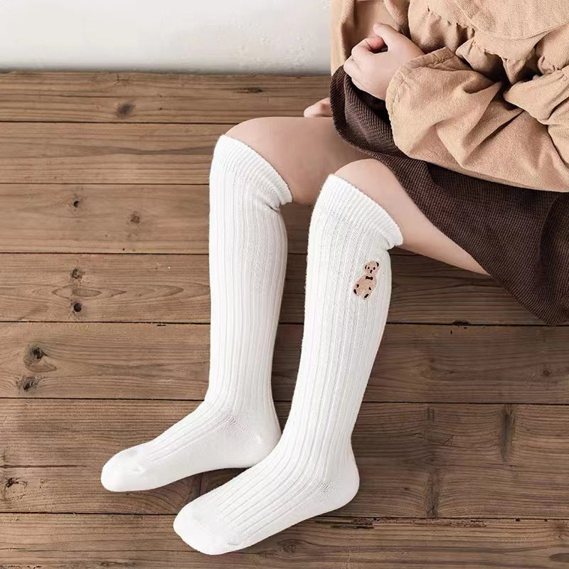 Little Bear Children Autumn Thin Mid-calf Length Socks