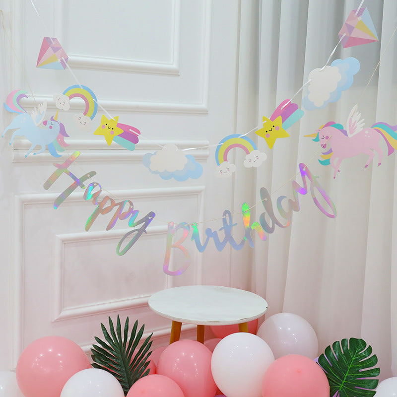 Cute Happy Birthday Children Decorative Background