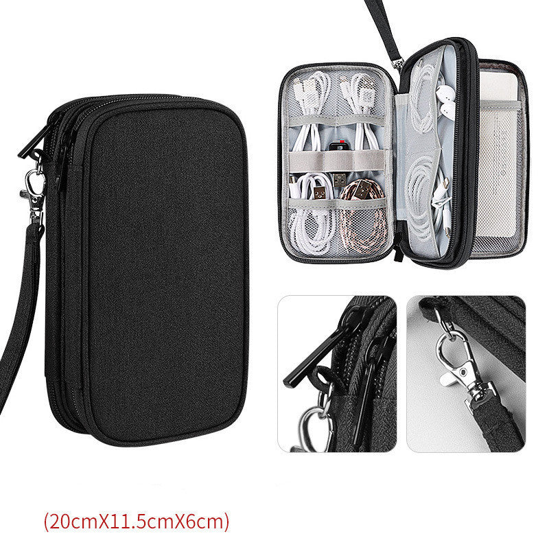 Multifunctional Portable Organizer Bag Storage Bag Box Hard Drive Data Cable Headset