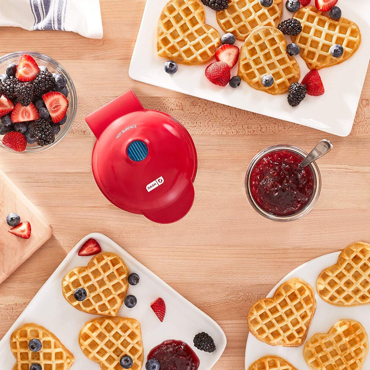 Home Double Sided Nonstick Mini Waffle Breakfast Machine