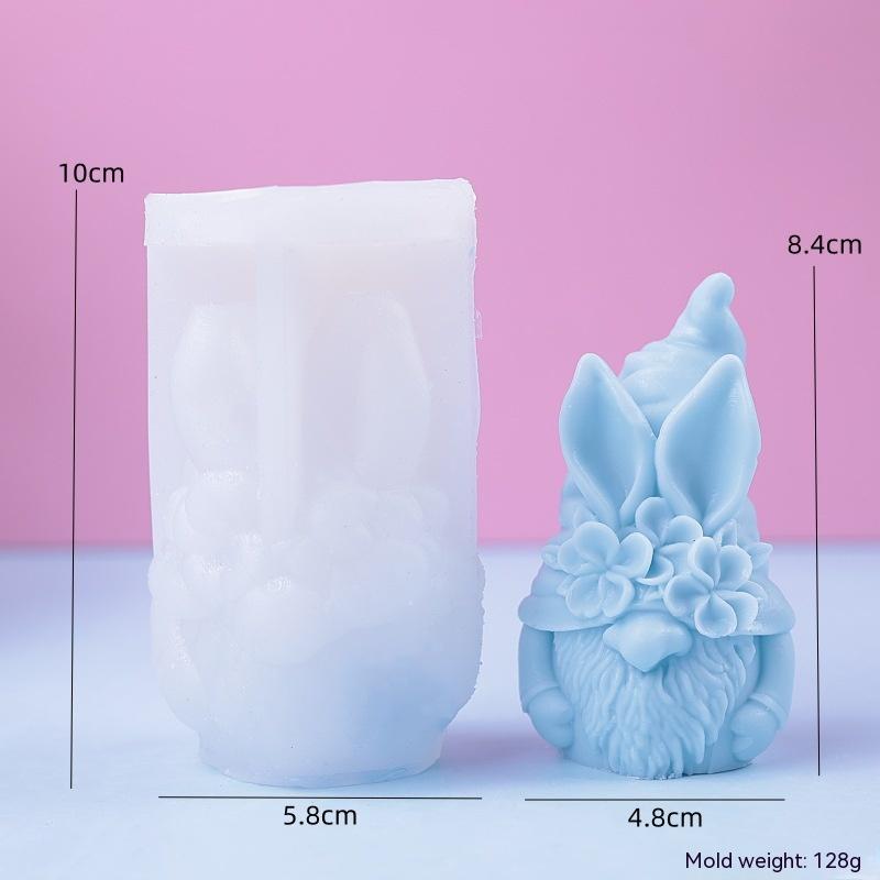 DIY Plaster Easter  Candle Silicone Mold