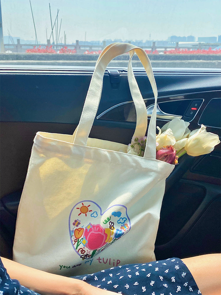 Women's Canvas Bag Large Capacity Southeast Asia Literary Academy