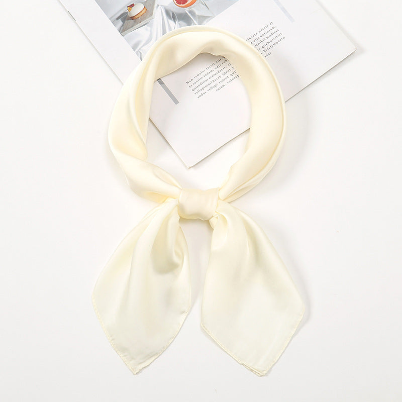 Simple And Versatile Satin Plain Handkerchief