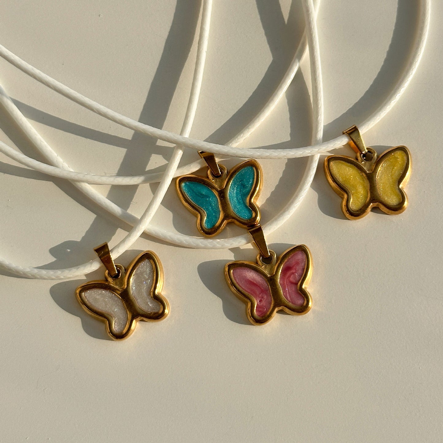 Butterfly Necklace Color Oil Necklace Pendant