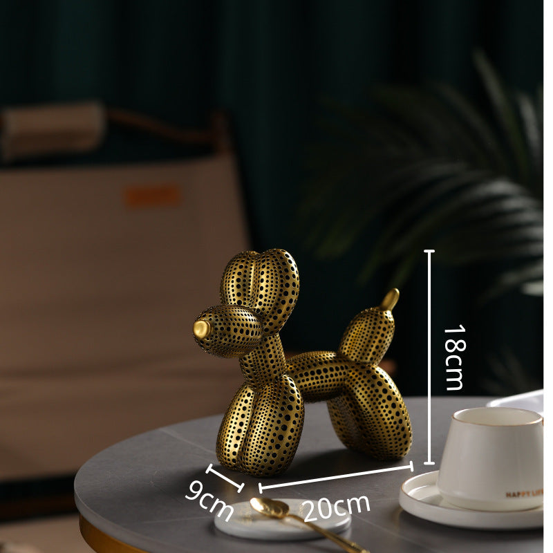 Cute Polka Dot Balloon Dog European Home Decoration Ornaments