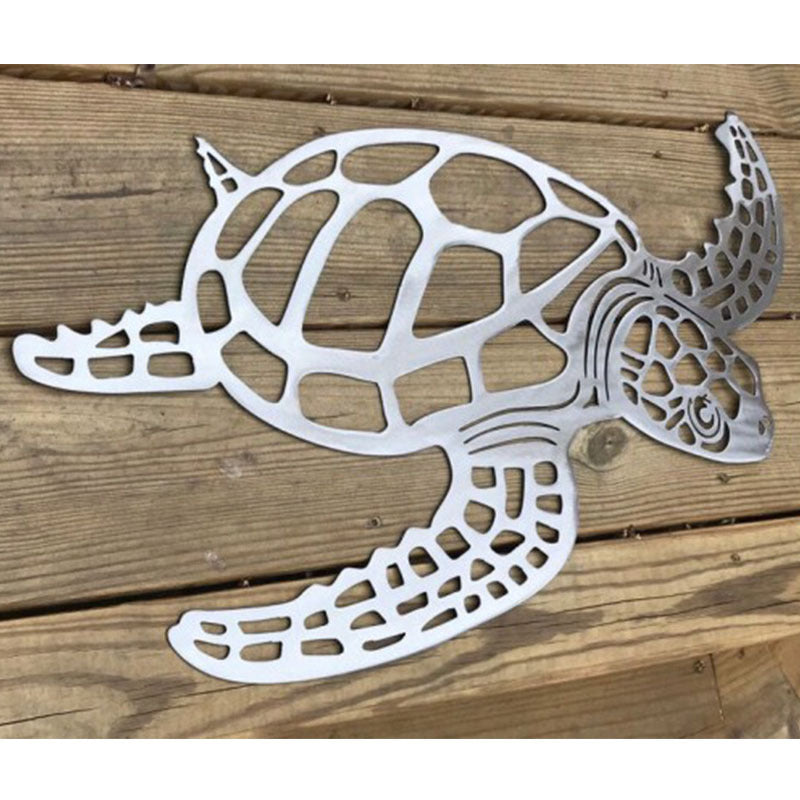 Metal Wall Art Turtle Interior Living Room Decor Crafts