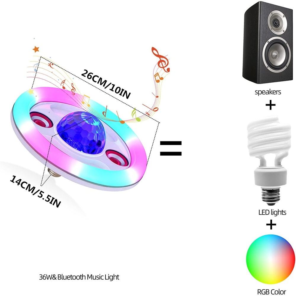 Bluetooth Music Bulb Magic Ball Stage Sound Light