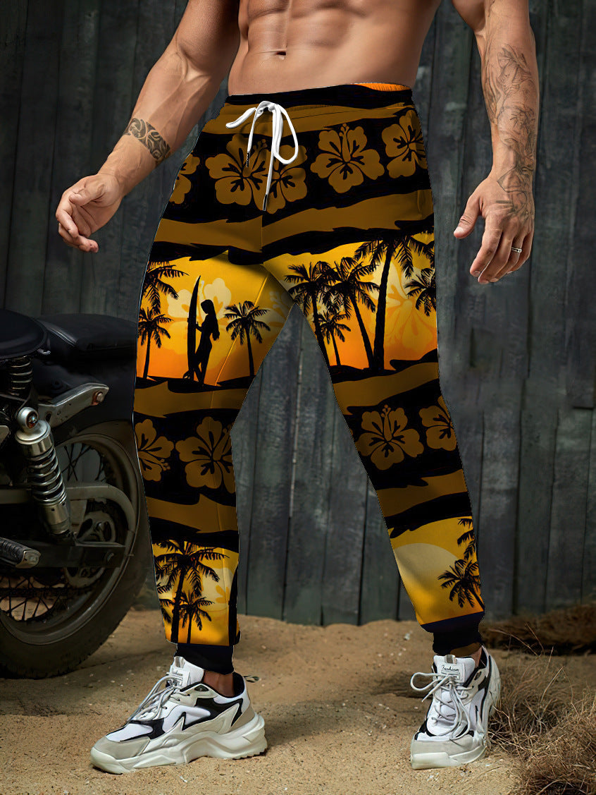 3D Digital Printing Men's Trousers Sports Pants