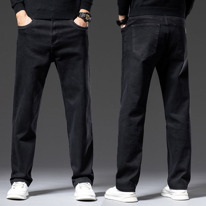 High Elastic Men's Straight Loose Spring And Autumn Jeans