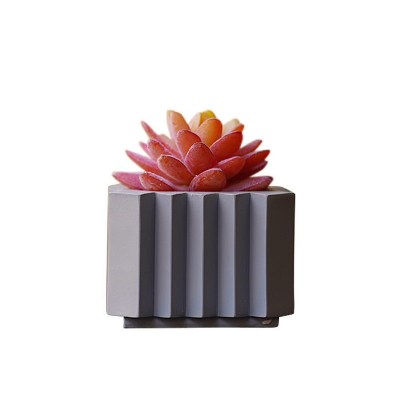 Creative Simple Succulent Square Flower Pot Gardening Decorations