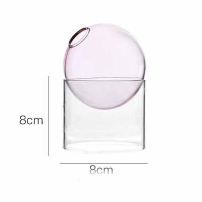 Creative Colorful Spherical Glass Vase Decoration