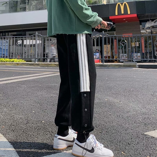 Spring And Autumn Student Track Pants Korean Style