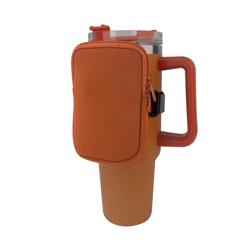 New Neoprene Cup Body Bag 40oz Water Cup Out Portable Small Bag Cow Multi-functional Key And COIN Case