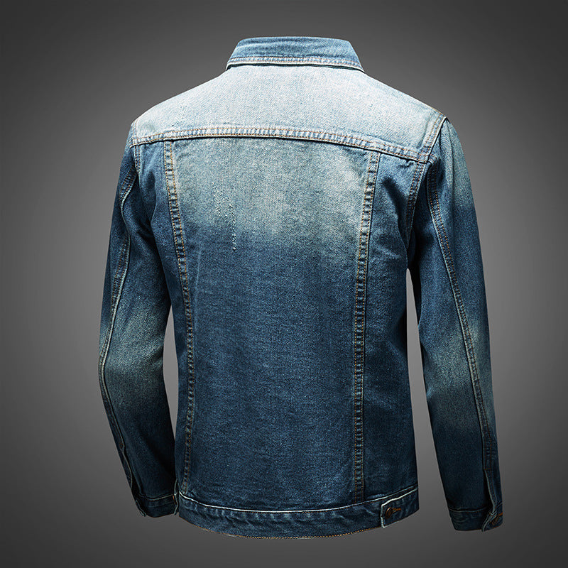 Plus Size Denim Coat Men's Denim Clothes Jacket