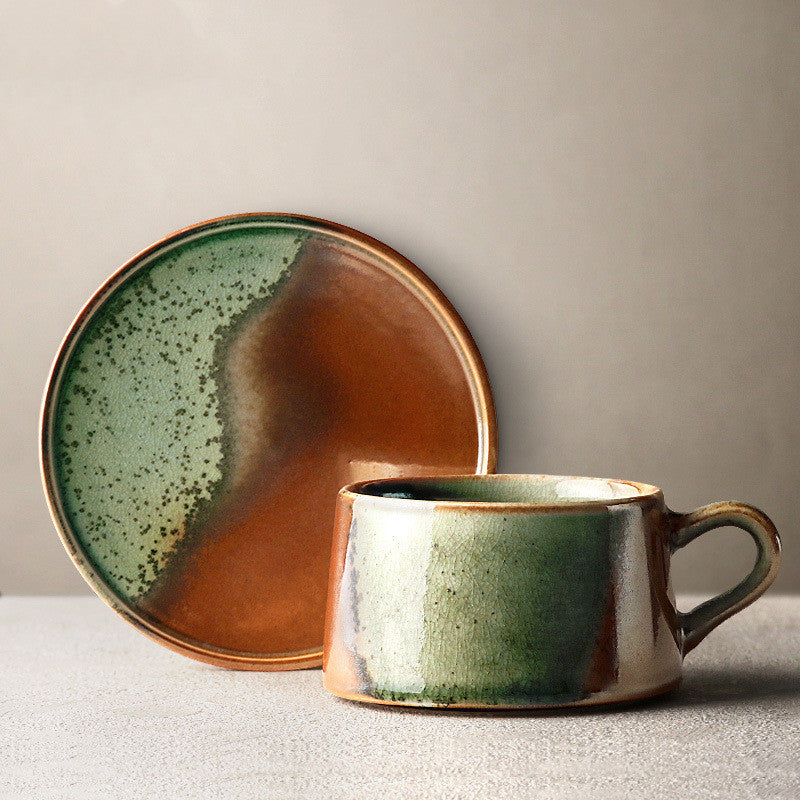 Retro Coffee With Kiln Color Changing Glaze