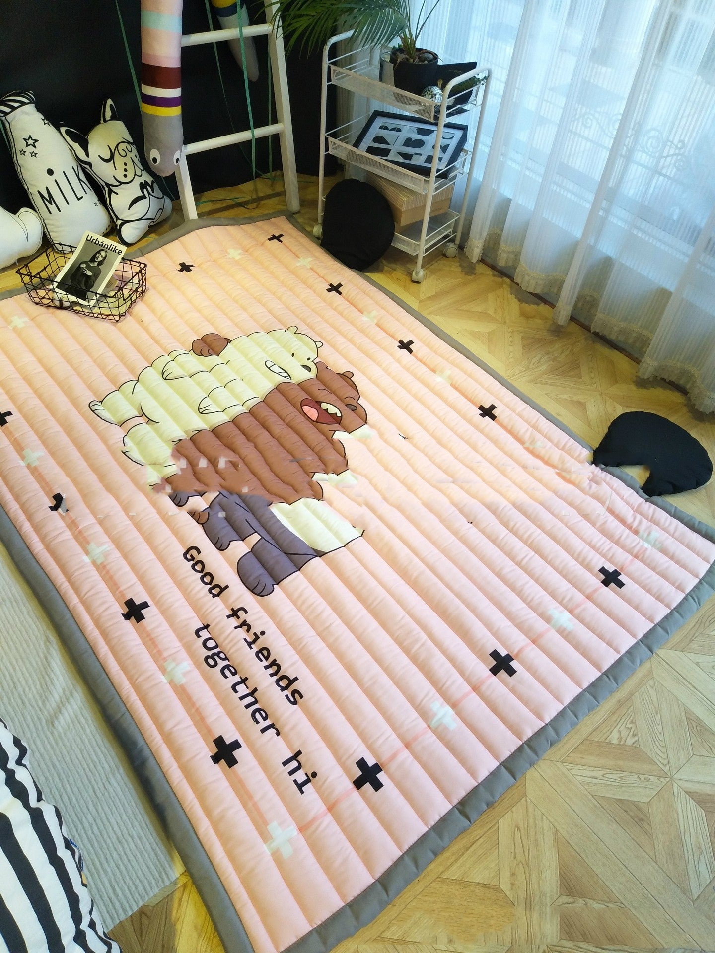 Cartoon Thickened Children's Folding Baby Living Room Carpet Outdoor Climbing Mat