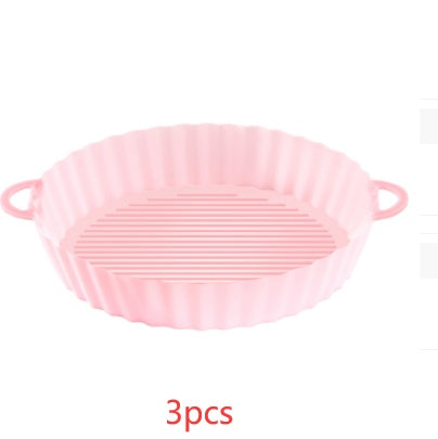 Air Fryer Tray Silicone Kitchen Supplies AirFryer Silicone Pot Grill Pan Accessories Disposable Paper Liner