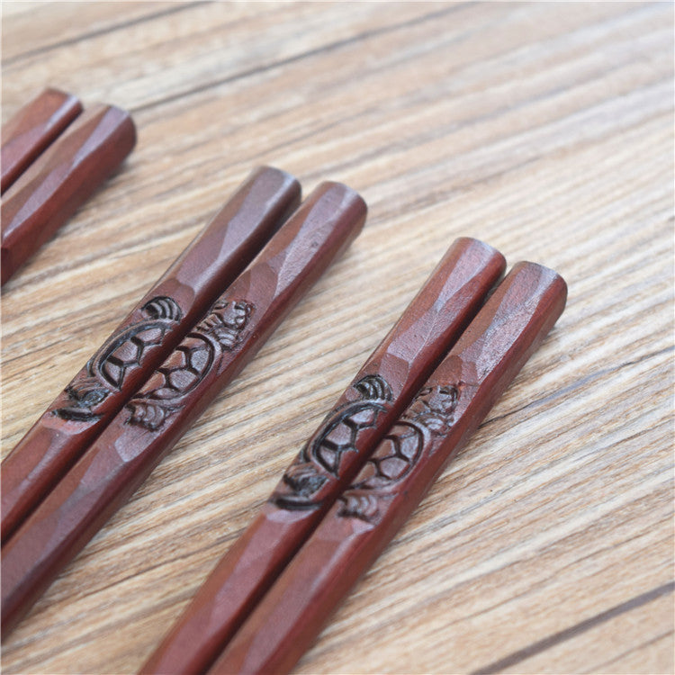 Hand-carved Wooden Chopsticks And Portable Chopsticks