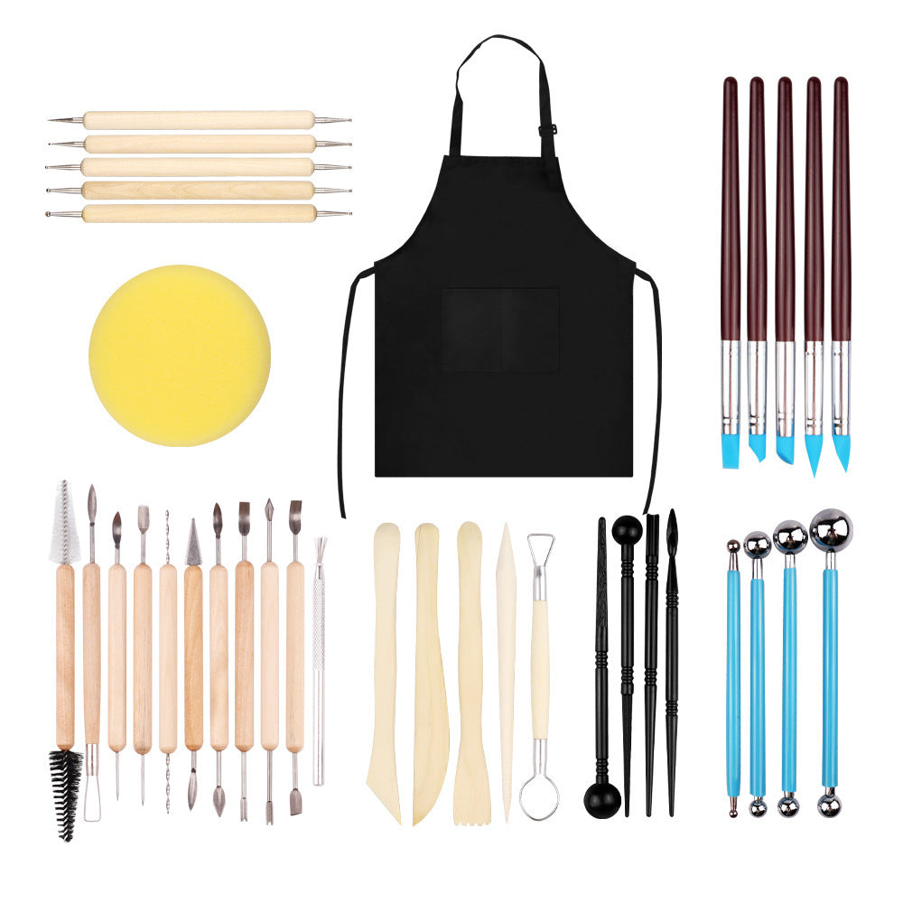 Clay Tools 37-Piece Set Clay Sculpting Knives