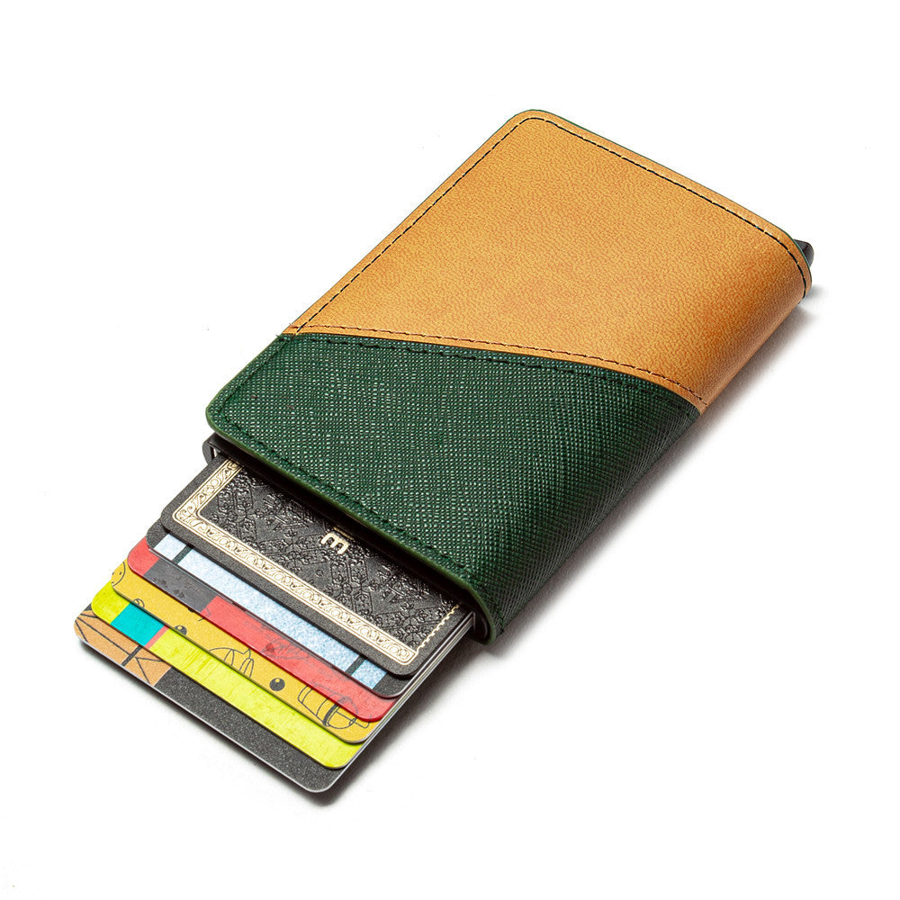 Men's Fashion Color Contrast Wallet