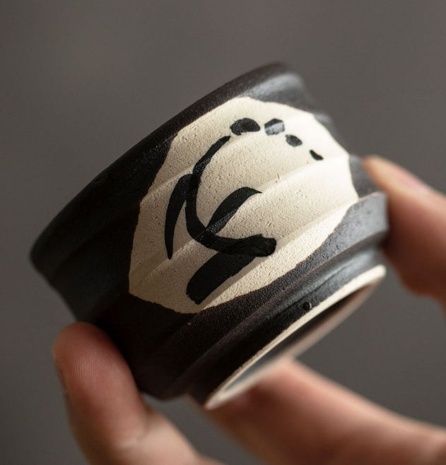 Japanese Vintage Hand Made Ceramic Cup To Taste Sake