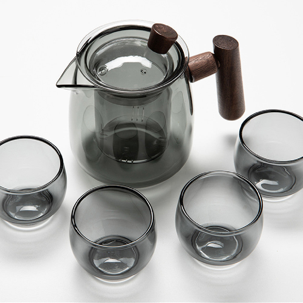 Tea Pot Glass Thickened Heat Resistant Set