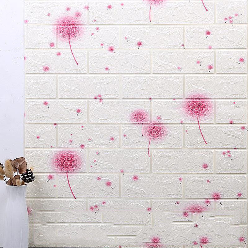 Self-adhesive Wallpaper Waterproof Anti-collision Background Wall Brick Wallpaper 3d Solid Wall Stickers Soft Bag